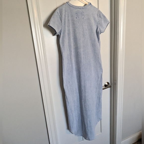 Frank & Eileen Harper Perfect Tee Maxi Dress - Mineral Blue Vintage Wash sz L - Picture 5 of 7